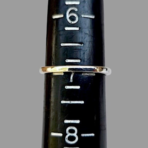 VINTAGE Emerald Cut Green Amethyst Solitaire Gemstone Sterling Silver Ring Sz 7 - Picture 11 of 16